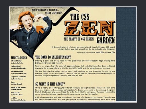 CSS Zen Garden with an alternate stylesheet